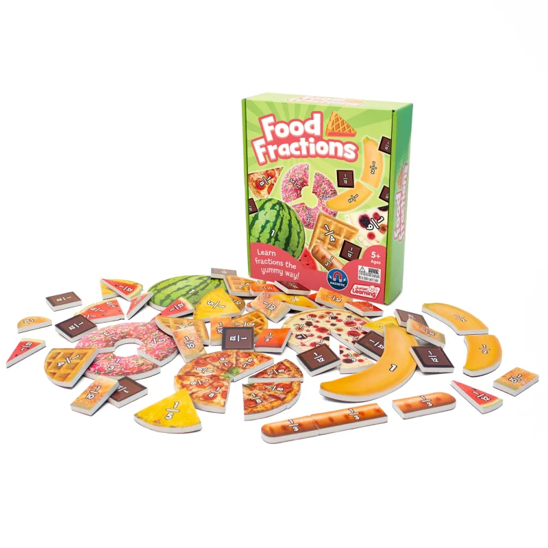 Junior Learning Food Fractions Educational Learning Set