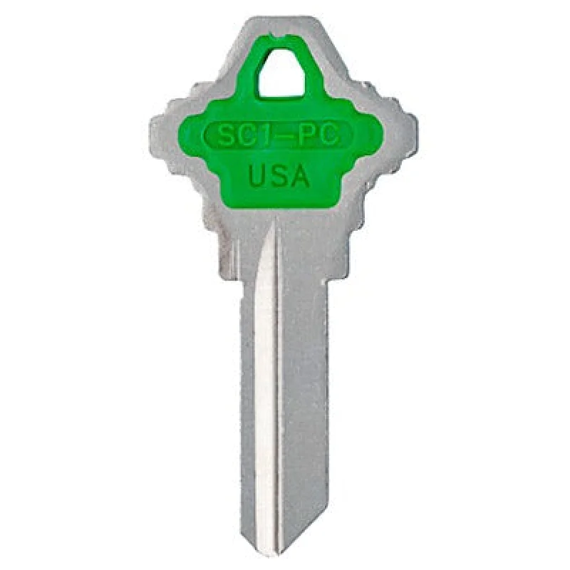Kaba Ilco Corp SC1-PC-GREEN Schlage Green Key Blank