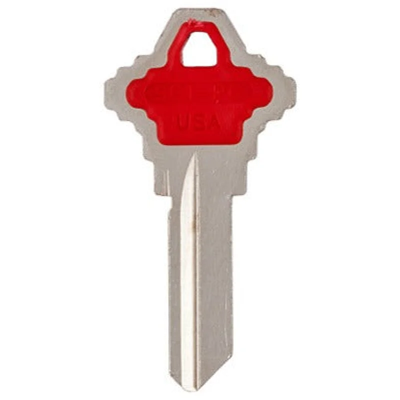 Kaba Ilco Corp SC1-PC-RED Schlage Red Key Blank 5 Pack