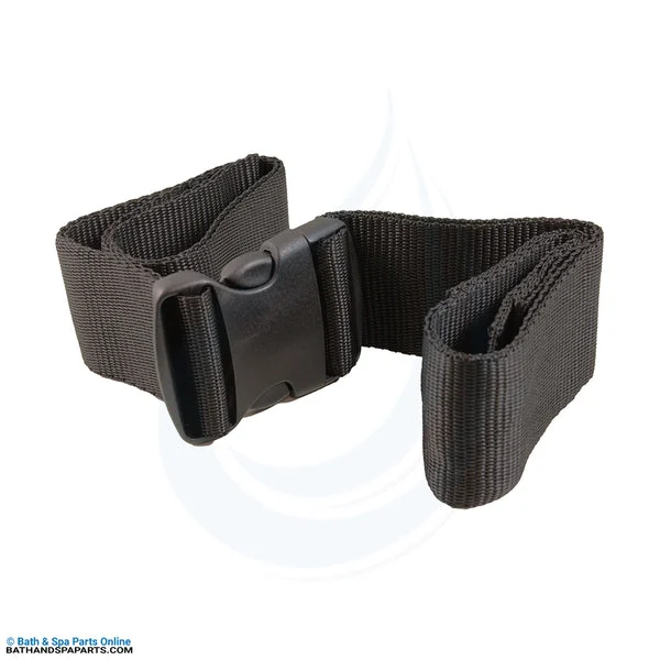 Kemp USA Two-Piece Black Spineboard Strap with Buckle (10-302-BLK)