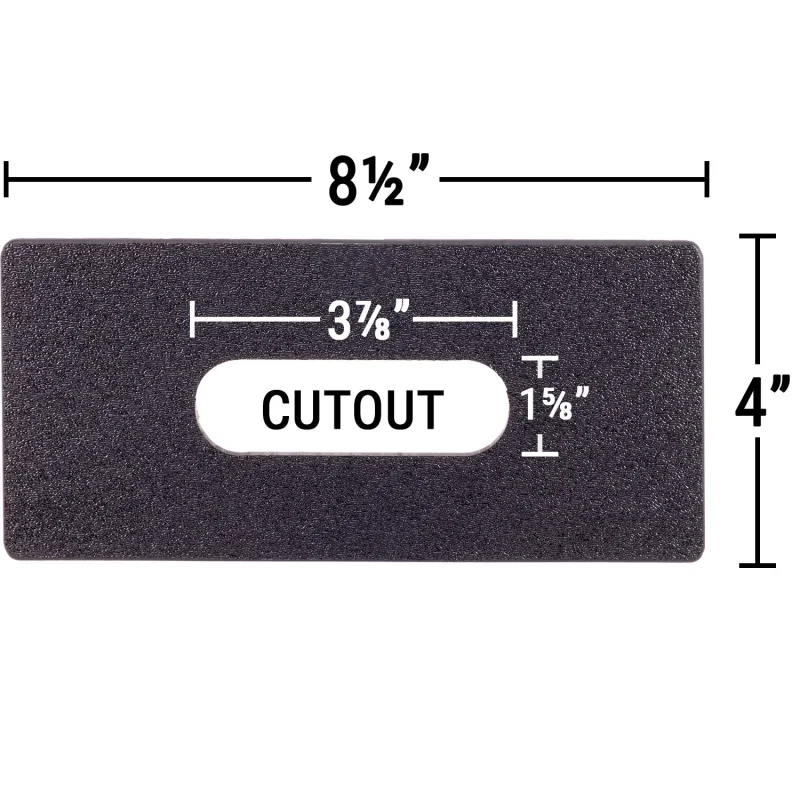 Keypad Adapter/Trim Plate - 3" x 1" Cutout