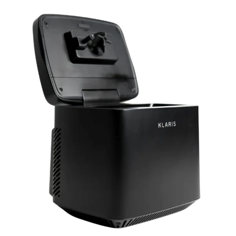 Klaris Mini - Clear Ice Cube Maker - Makes 2 Large, 2 Inch Crystal Clear Ice Cubes in 8 to 10 Hours - Creates Slow Melting Ice for Cocktails, Whiskey & Bourbon