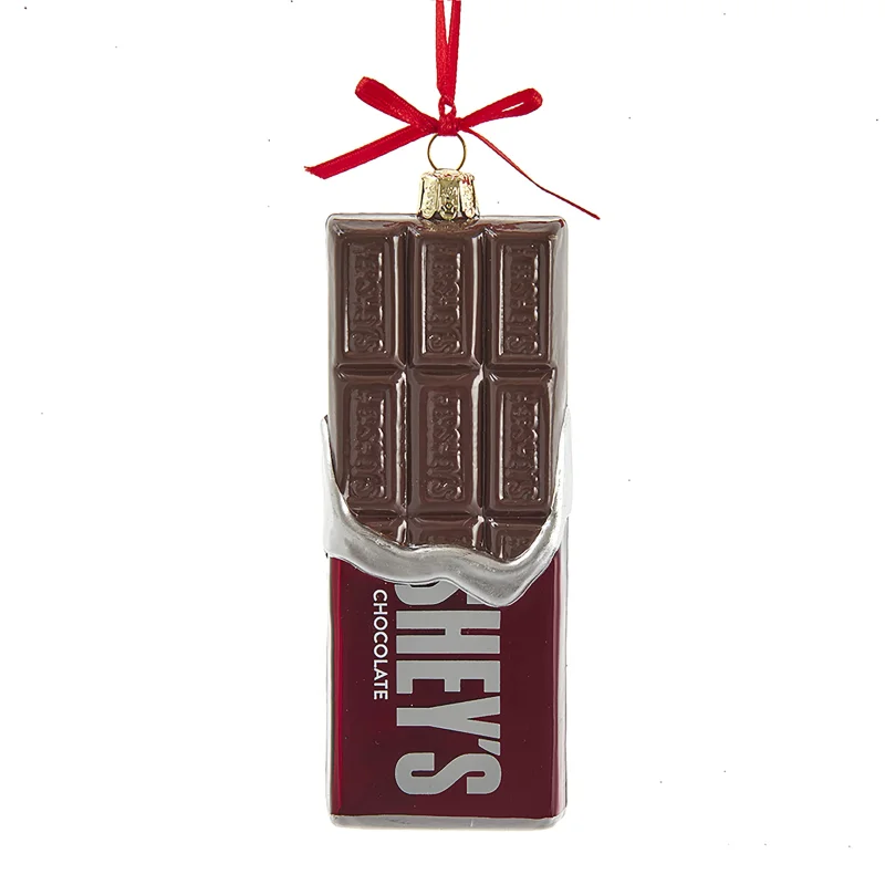 Kurt Adler 5-Inch Glass Hershey's Bar Ornament