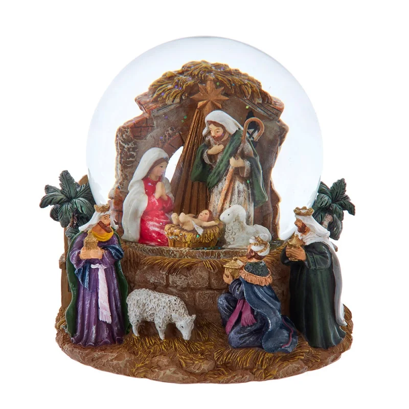 Kurt S. Adler 120MM Musical Nativity Water Globe