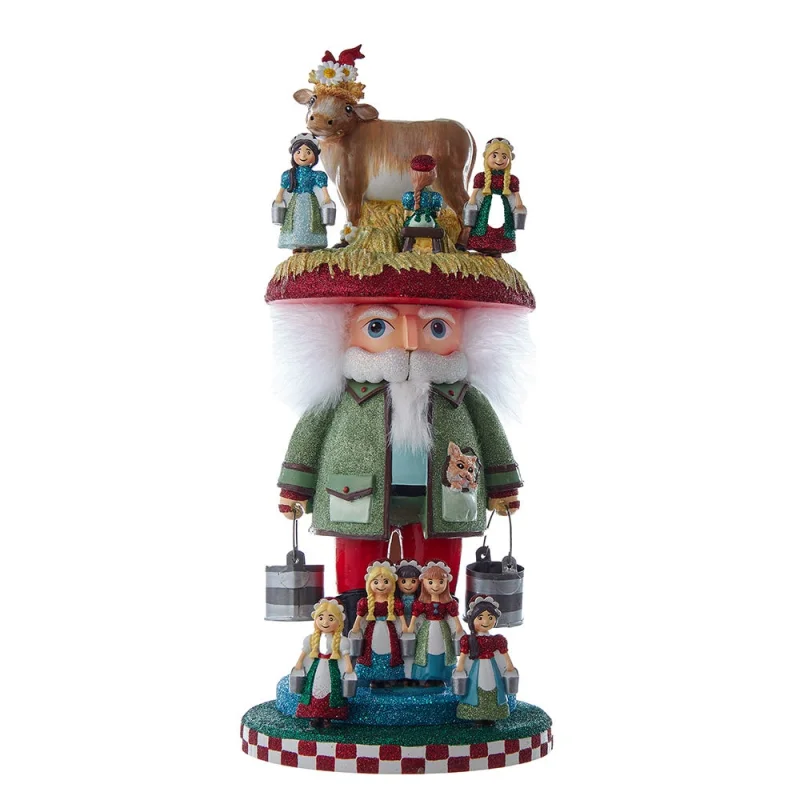 Kurt S. Adler 16.5 Hollywood Nutcrackers 8 Maids A Milking Nutcracker (8th in Series)