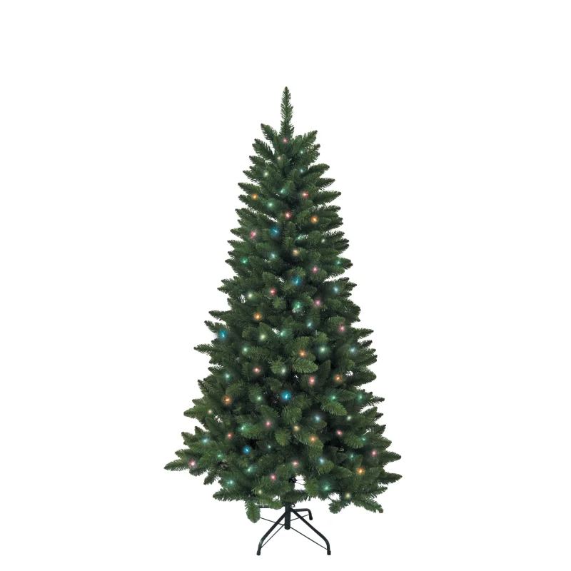 Kurt S. Adler 4.5' Pre-Lit Multicolored Incandescent Point Pine Tree