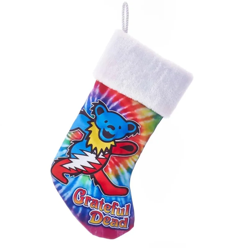 Kurt S. Adler Kurt Adler 19-Inch Grateful Dead Bear Printed Stocking