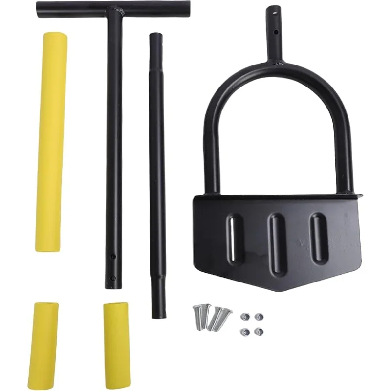 Lawn Edger Tool Stainless Steel Half Moon Blade with T Handle, Durable Anti Rust, Ergonomic Design - Versatile Garden Tool for Walkways and Flower Beds