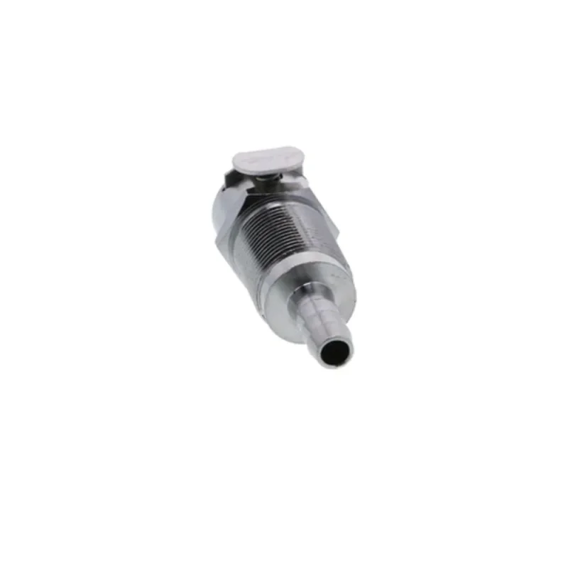 LCD16004V Valved Panel Mount Hose Barb Coupling Body 1/4 ID Barb FKM Seal