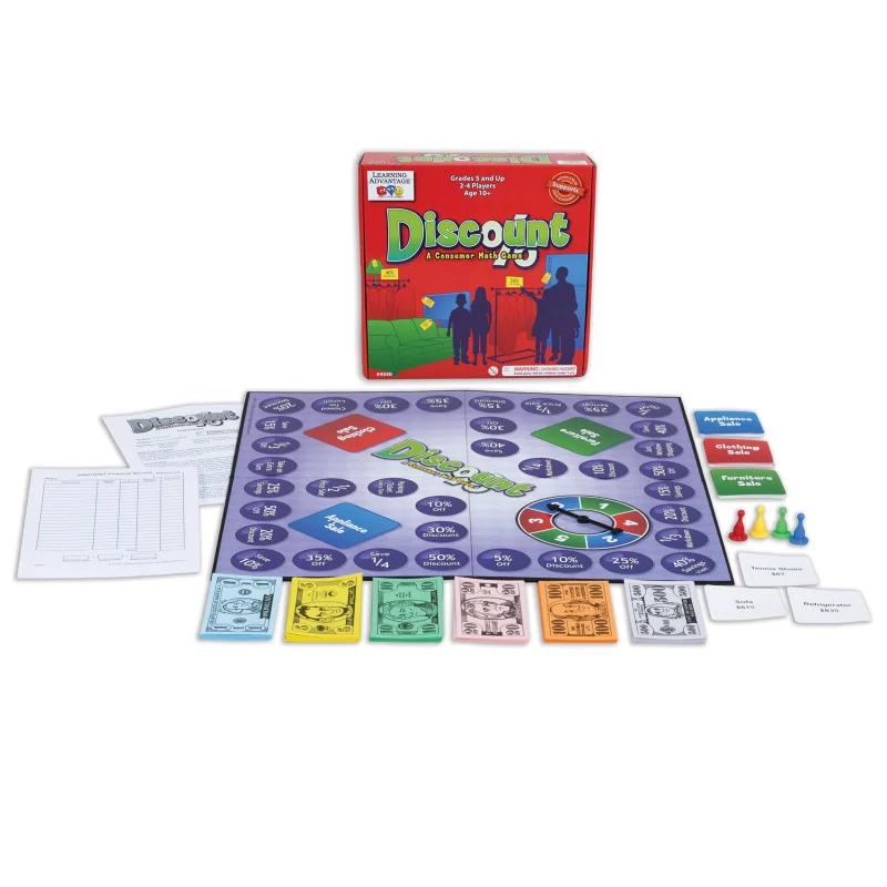 Learning Advantage Discount Math Game - Financial Whizz Kit!