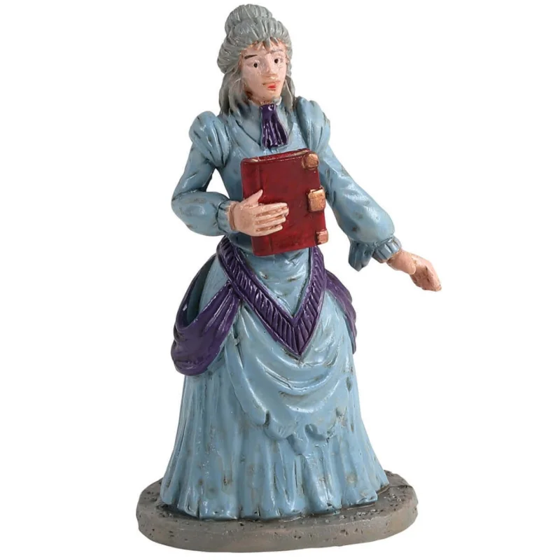 Lemax Spooky Town Miss Terry the Bookstore Owner #12008