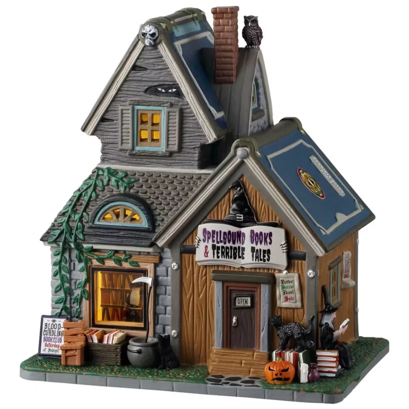Lemax Spooky Town Spellbound Books & Terrible Tales #55309