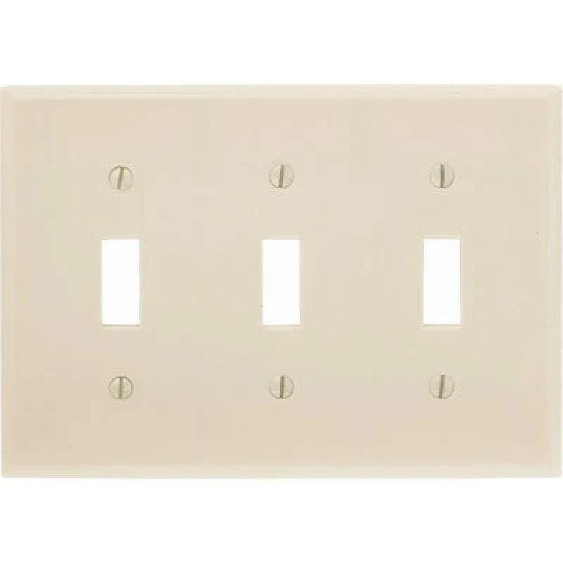 Leviton 001-86011-000 3-toggle Wall Plate 10-pack