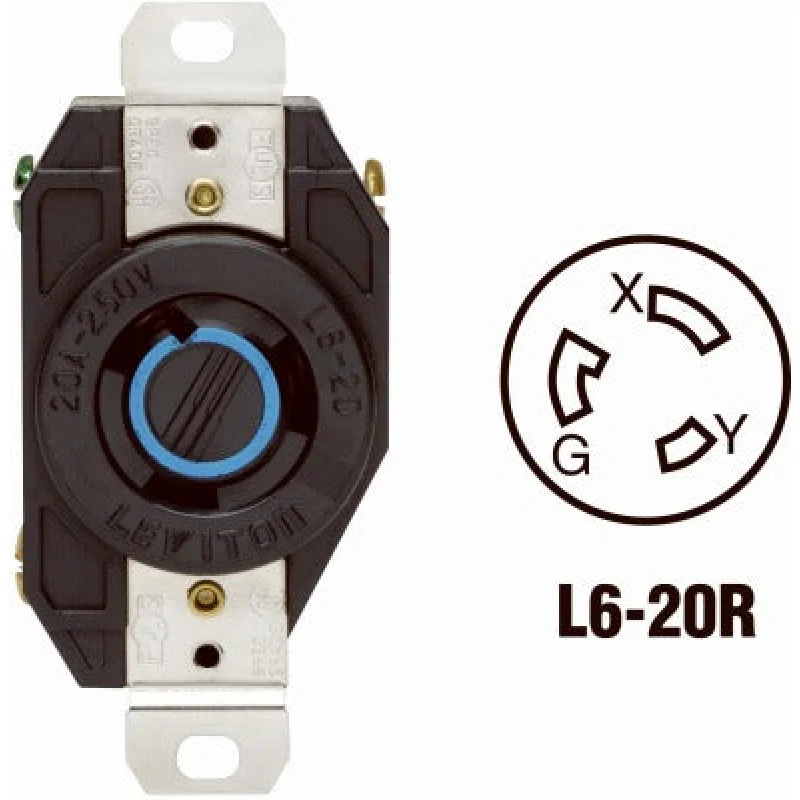 Leviton Mfg Co 065-02320-000 Locking Outlet 20A
