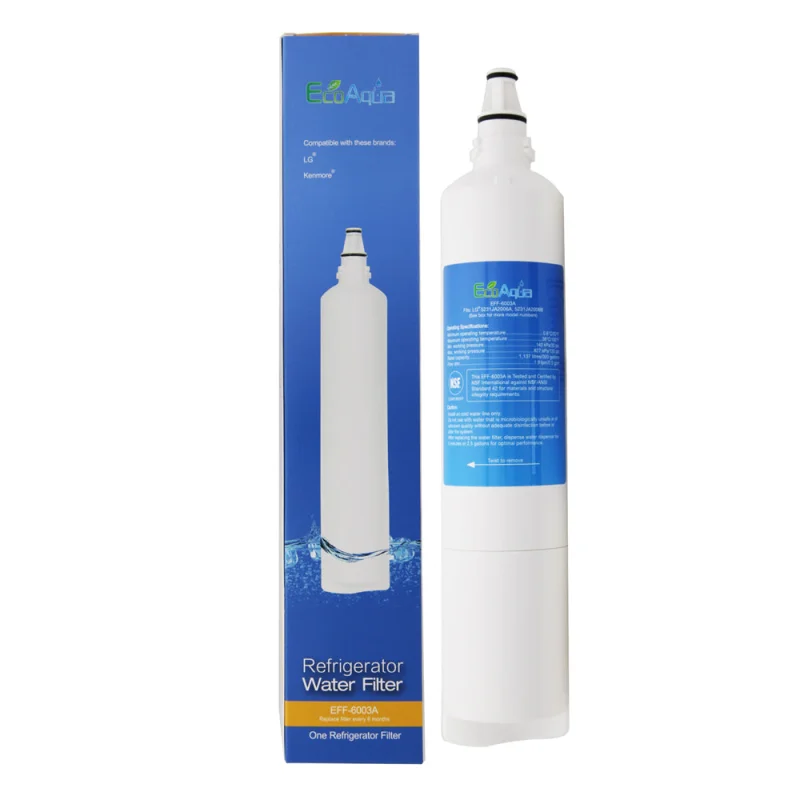 LG 5231JA2006A/LT600P Comparable Refrigerator Filter by EcoAqua (EFF-6003A)
