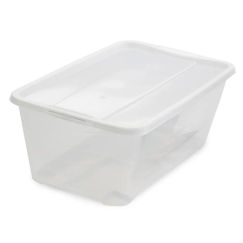 Life Story 6 Qt Rectangular Clear Plastic Protective Storage Shoe Box (20 Pack)