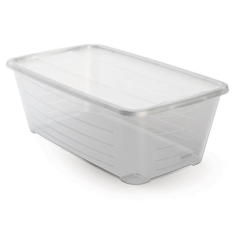 Life Story 6 Qt Rectangular Clear Plastic Protective Storage Shoe Box (32 Pack)