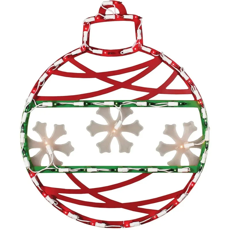 Lighted Ornament Window Silhouette