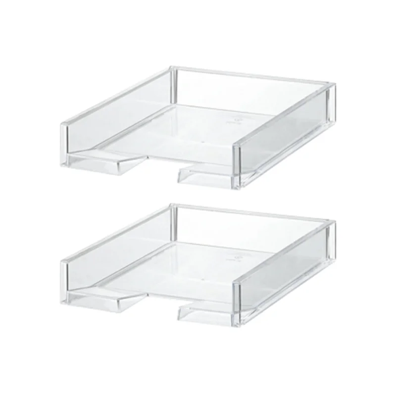 Like-It MX-18 Clear Easy Access Polystyrene Customizable Organizer (2 Pack)