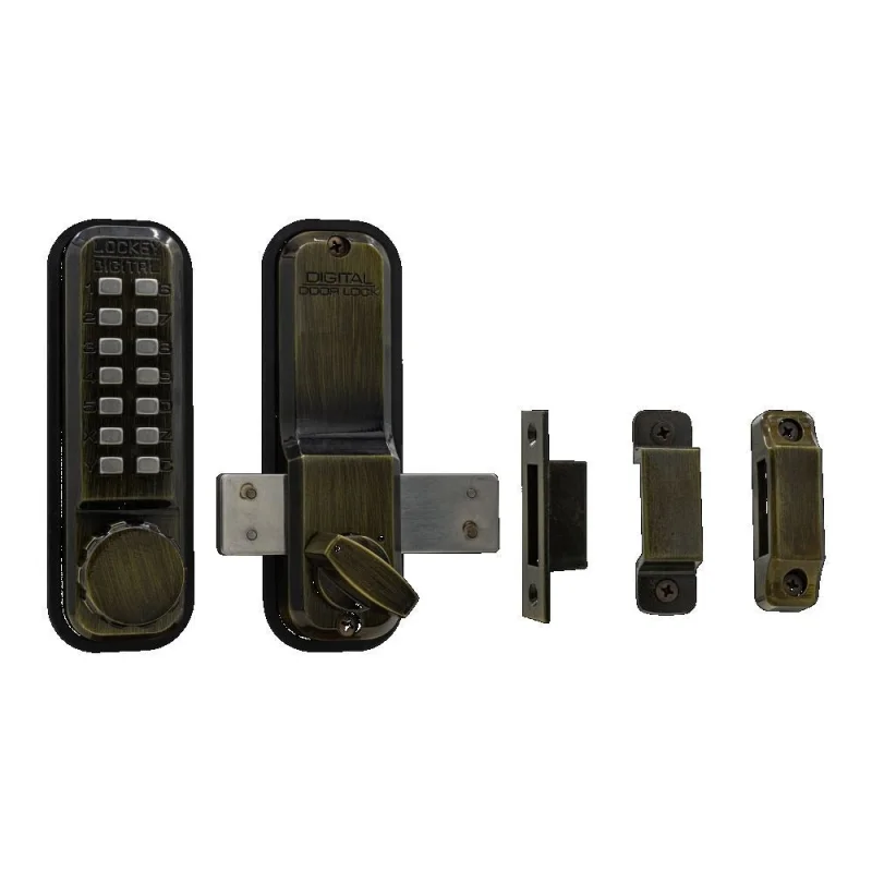 Lockey 2200AB Mechanical Keyless Surface Mount Deadbolt