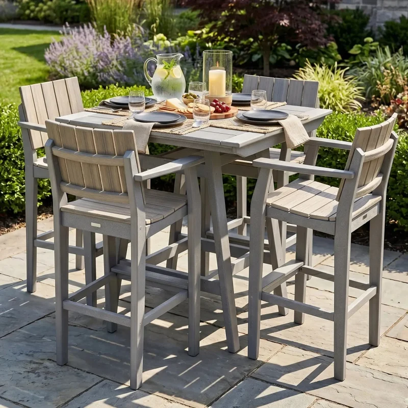 MAD Poly 5 Piece Bar Height Group