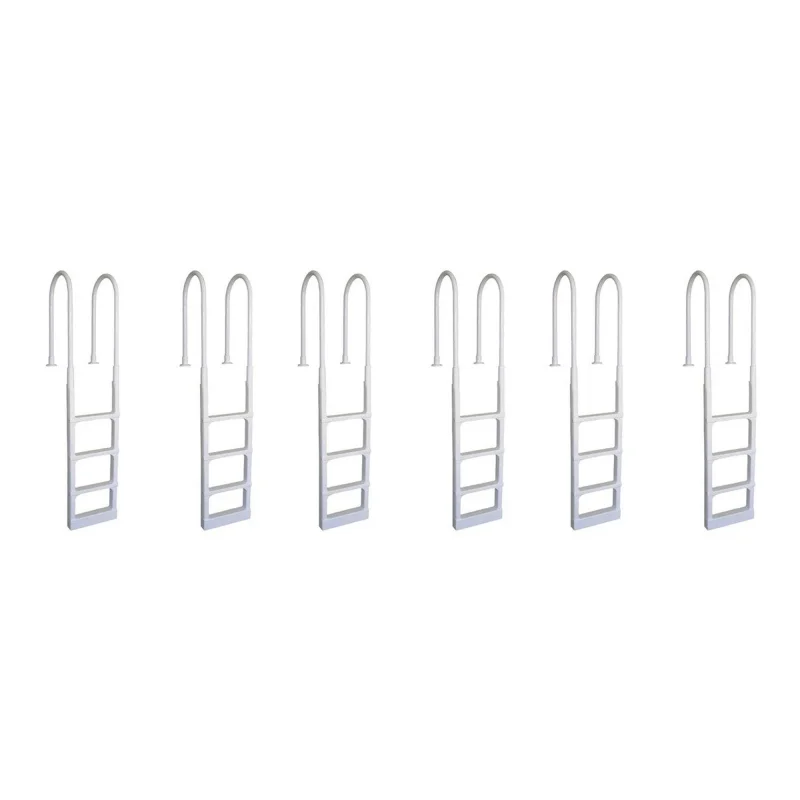 Main Access Pro Series Above Ground Swimming Pool In-pool Ladder (6 Pack)