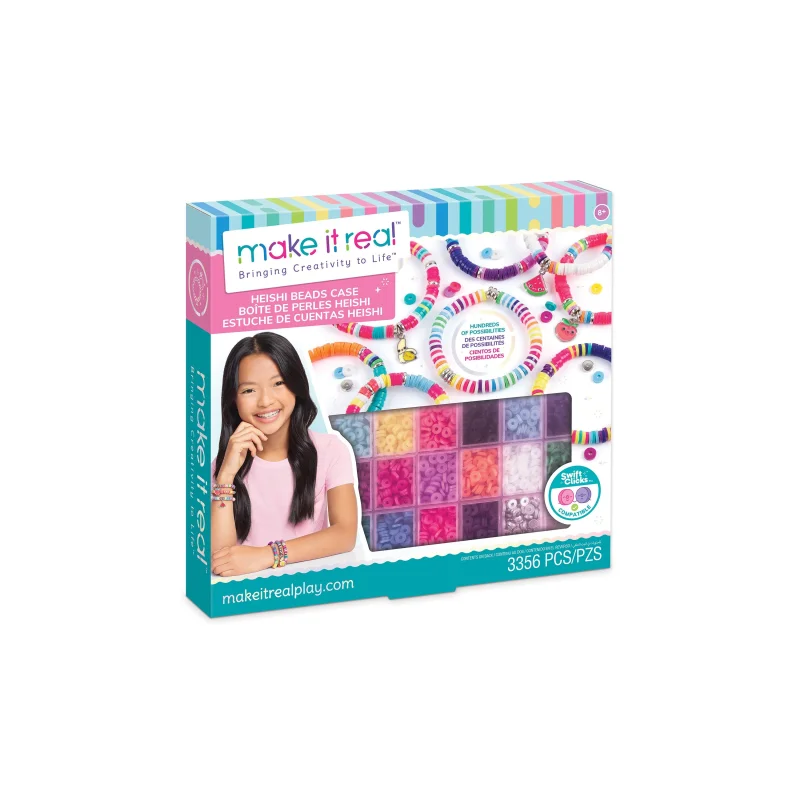 Make It Real Swift Click Heishi Bead Creation Kit - 3400 Beads