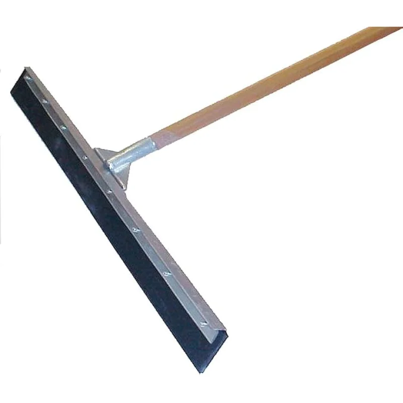 MARSHALLTOWN Asphalt Squeegee, 36 Inch Neoprene Straight Blade, 60 Inch Wood Handle, Spread Sealer Over Asphalt, Reversible, RED700245