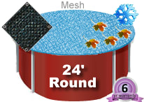 PoolTux 24' Mesh Round Winter Cover