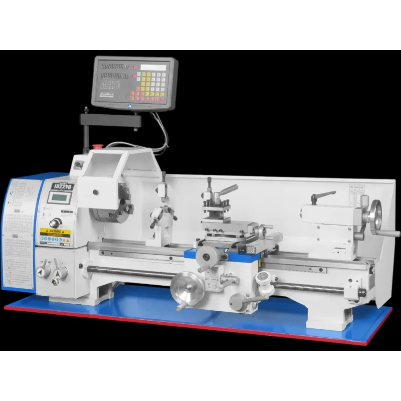 MechMaxx 1022VD Metal Lathe 10 x 22" Industrial Benchtop DRO Variable Speed 1.5HP Brushless Motor New
