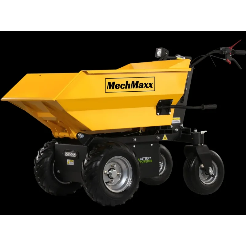 MechMaxx E50 Mini Dumper 1100 lbs Loading Battery Powered Electric Barrow 1000W 48V Brushless DC Motor New