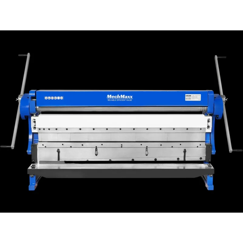MechMaxx MMCB5216 3"-1 Sheet Metal Machine 52" Heavy Duty Pan and Box Brake Slip Roll Shear Bending Machine 16 Gauge Mild Steel Adjustable Fingers New