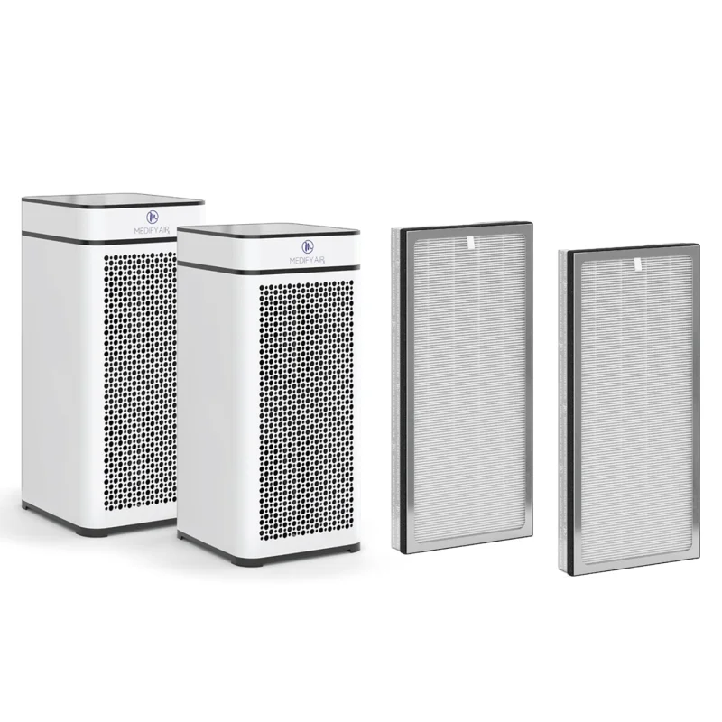 Medify Air MA-40-W2 Tower Air Purifier (2 Pack) with H13 HEPA Filters (2 Pack)