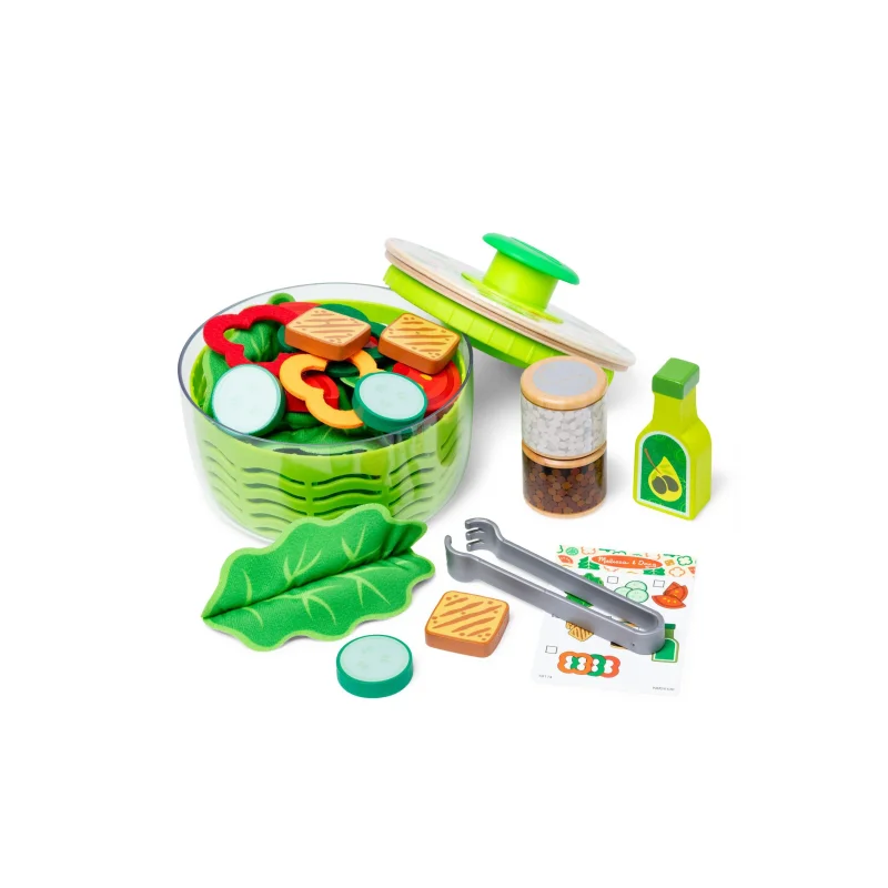 Melissa & Doug Salad Spinner Playset - Healthy Kitchen Fun