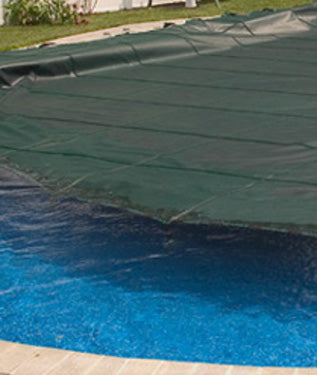 Merlin SmartMesh 20' x 44' Rectangle Premium Mesh Pool Safety Cover, Green, 7MTGR