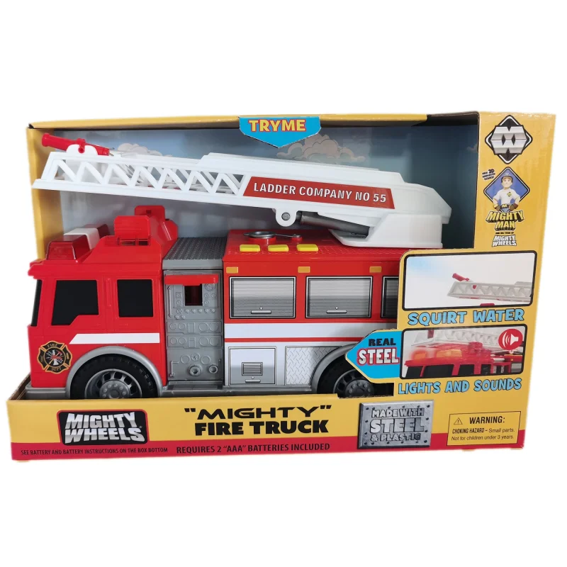 Mighty Wheels Mighty 10" Fire Truck with Sounds, Lights & Water Action