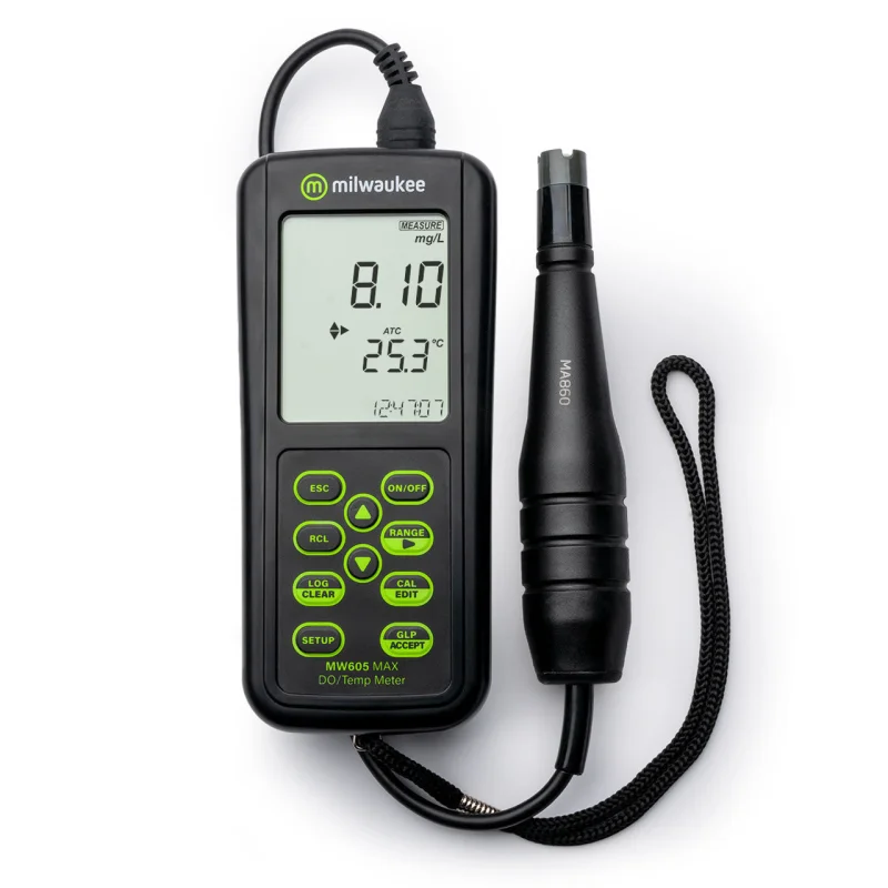 Milwaukee MW605 MAX Waterproof GalvanicDissolved Oxygen Meter With Automatic Calibration