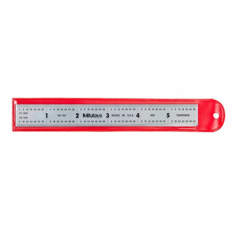 Mitutoyo 182-122 Steel Rule 12 Inch 16R Rigid