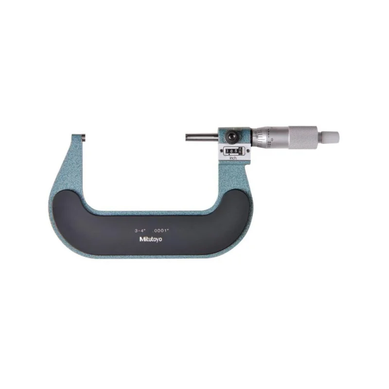 Mitutoyo 193-214 Outside Micrometer 4 in Ratchet Stop