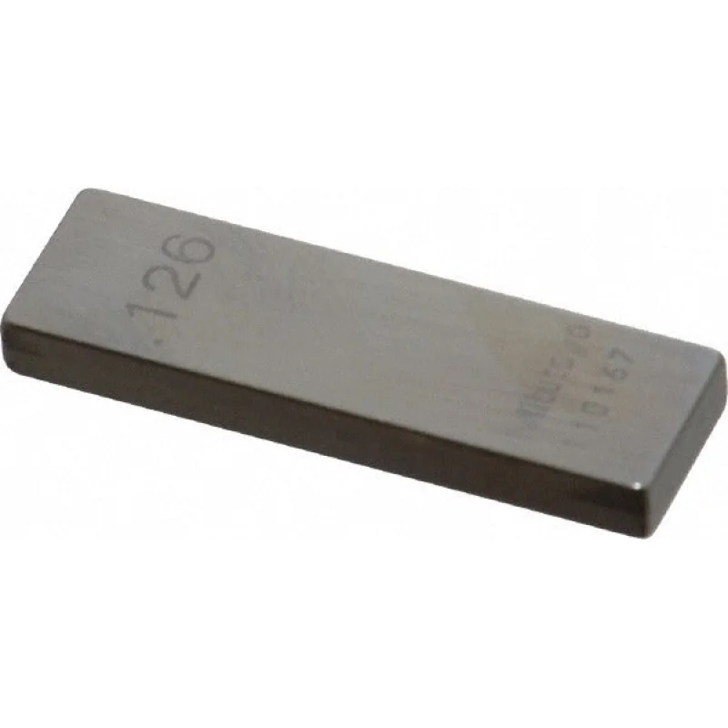Mitutoyo 611166-541 Steel Gage Block 0.126 in Grade AS-1