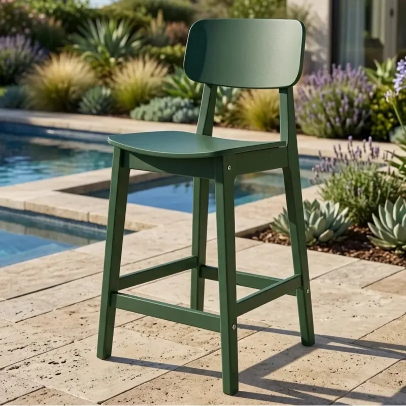 Modern Studio Low Back Counter Side Chair Slate Grey