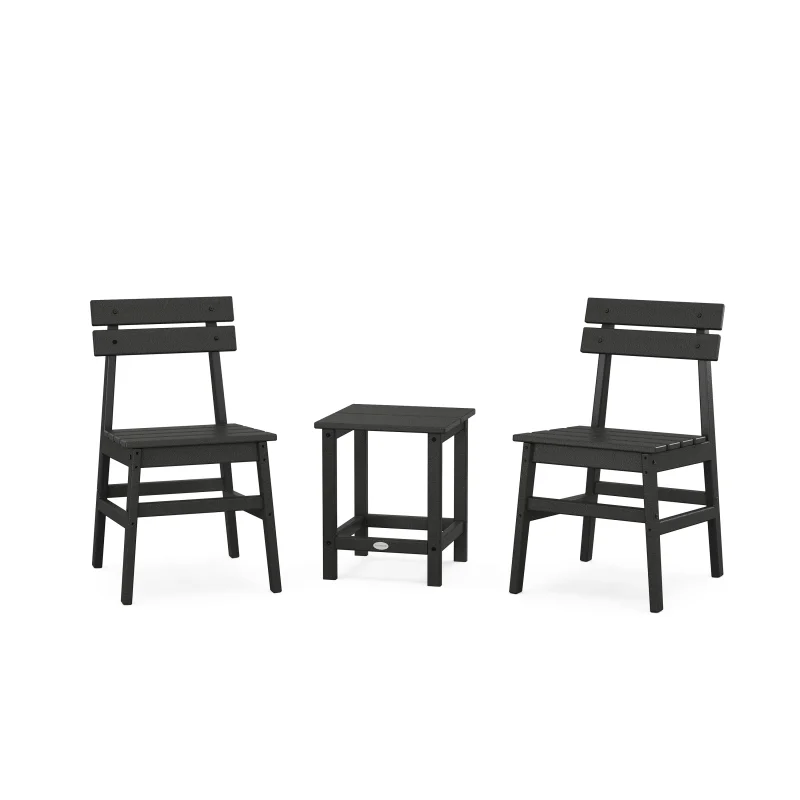 Modern Studio Plaza Chair 3-Piece Seating Set Black