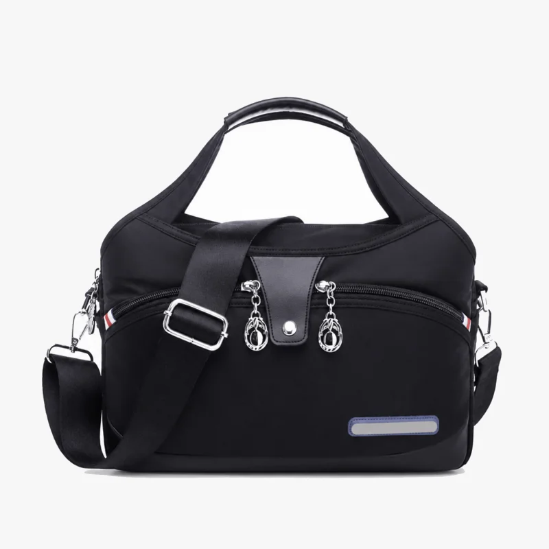 Multi Pocket Crossbody Bag with Anti-Theft Pocket | Compact Design for Effortless Organization Black