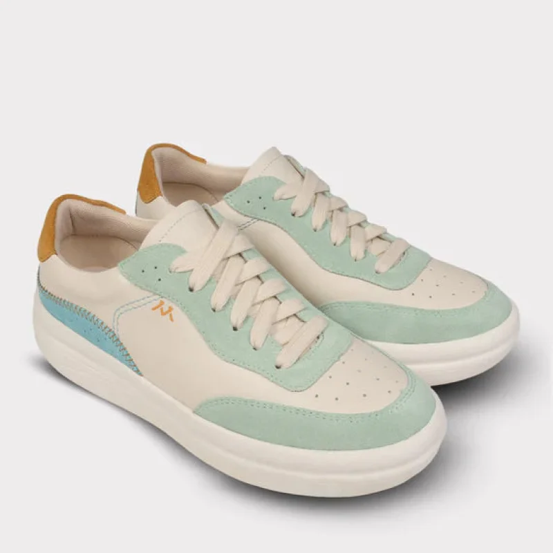 Mykos Nyla Women's Lace-Up Sneaker (Cream/Multicolored) Size 9