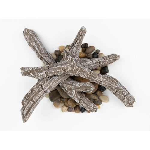 Napoleon Driftwood Log Kit with Rocks | NEF-DRAK42
