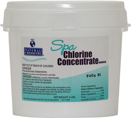 Natural Chemistry Spa Chlorine Concentrate - 4lbs