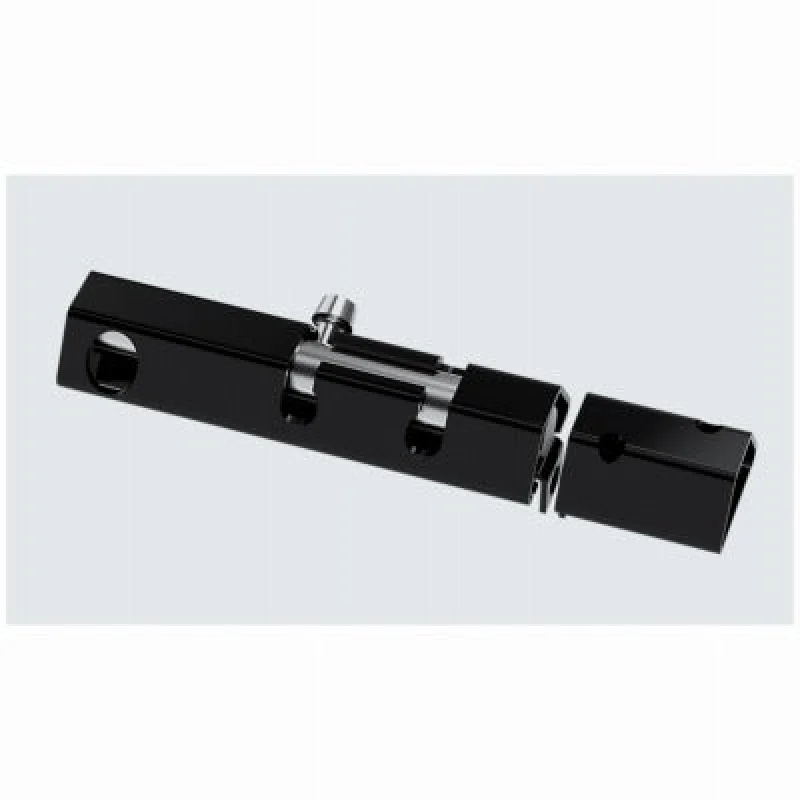 National Mfg N166-001 6 Inch Lockable Security Bolt Black