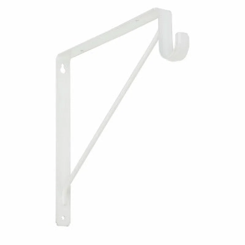 National Mfg S822-094 Shelf Rod Bracket White 10 Pack