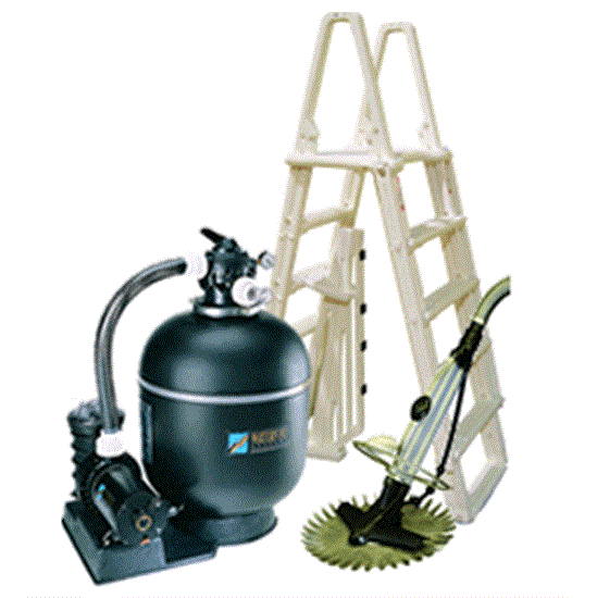 Premium 18' Round Large Sand Equipment Package for Above Ground Pools