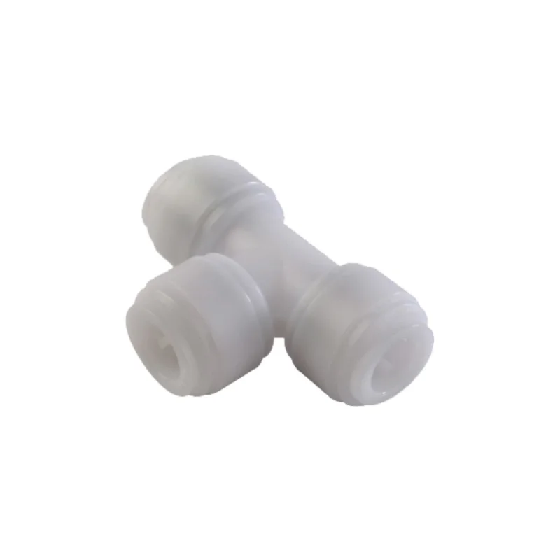 NeoFit - Acetal Natural White Reducing Union Tee- 1/2" run x 3/8" branch